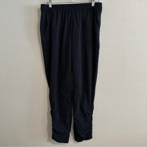 PRANA Womens Ruched Ankle Lined Tapered Large Gorpcore Pants